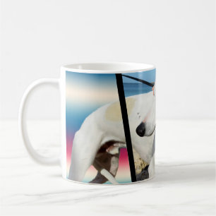 Weiße Hunde Abmessungen Art, Kaffeetasse