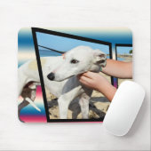 Weiße Hunde Abmessungen Art, Mousepad (Mit Mouse)
