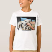 Weiße Hunde Abmessungen Art, T-Shirt (Vorderseite)