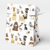 Weiße Hunde Geschenkschachtel (Rückseite)