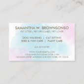 Weiße Hunde Katzen Niedliches Nachzuchten Visitenkarte (Rückseite)