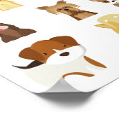 Weiße Hunde Poster (Ecke)