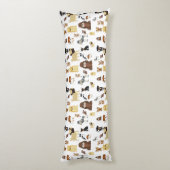 Weiße Hunde Seitenschläferkissen (Rückseite (Vertikal))