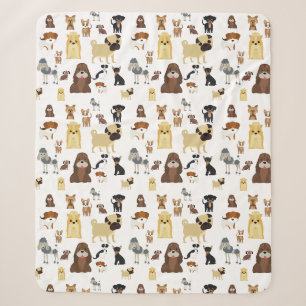 Weiße Hunde Sherpadecke