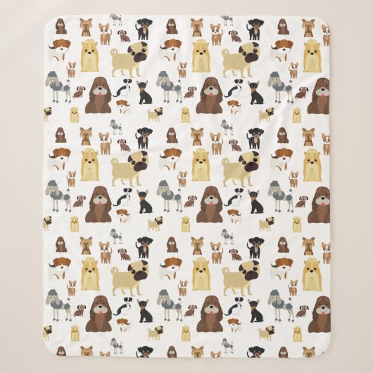 Weiße Hunde Sherpadecke (Vorderseite)
