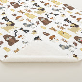 Weiße Hunde Sherpadecke (3/4)
