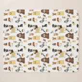Weiße Hunde Sherpadecke (Vorderseite (Horizontal))