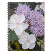 Weiße Hydrangea Aspera Blume Floral Notizblock (Vorderseite)