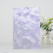 Weiße Hydrangea-Blume Briefpapier (Stehend Vorderseite)