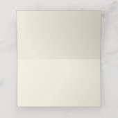 Weiße Hydrangea-Blume Zentimette Platzkarten (Innenseite Aufgefaltet)