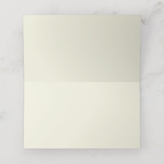 Weiße Hydrangea-Blume Zentimette Platzkarten (Innenseite Aufgefaltet)