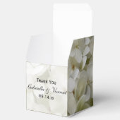 Weiße Hydrangea-Hochzeit Geschenkschachtel (Geöffnet)