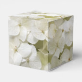Weiße Hydrangea-Hochzeit Geschenkschachtel (Rückseite)
