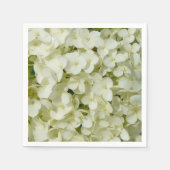 Weiße Hydrangea Serviette (Vorderseite)