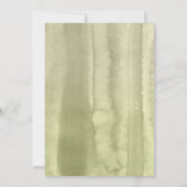 Weiße Hydrangea und Grünpflanzen Modernes Brautpar Einladung (Rückseite)