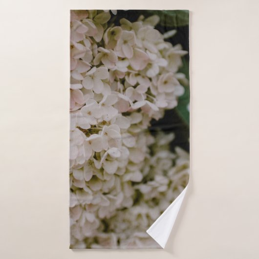 WEISSE HYDRANGEE IM BLOOM BADEHANDTUCH (Badehandtuch)