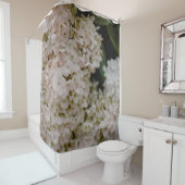 WEISSE HYDRANGEE IM BLOOM DUSCHVORHANG (Beispiel)