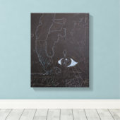 Weiße Ideen und Blackboards 2 Leinwand (Insitu (Holzboden))