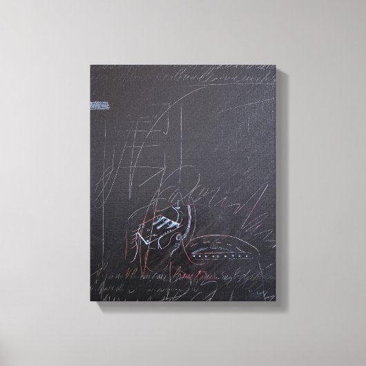 Weiße Ideen und Blackboards 3 Leinwand (Vorderseite)