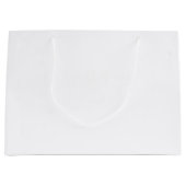 Weiße Ikone mit minimalistischer Linienkunst mit G Große Geschenktüte (Vorderseite)