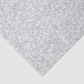 Weiße Imitate Glitzer- und Glitzern-Muster Seidenpapier (Ausschnitt)