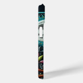 Weiße Imitate Stickerei Case-Mate iPhone Hülle (Rückseite / Rechts)