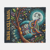 Weiße Imitate Stickerei Fleecedecke (Vorderseite (Horizontal))