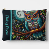 Weiße Imitate Stickerei Zubehörtasche (Vorderseite)