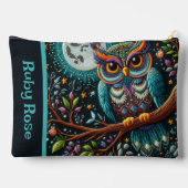 Weiße Imitate Stickerei Zubehörtasche (Rückseite)