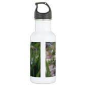Weiße Iris und Käfer Trinkflasche (Rückseite)