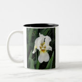 Weiße Iris Zweifarbige Tasse (Links)
