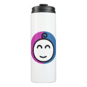 Weiße Isotherm-Flasche Thermosbecher (Vorderseite)