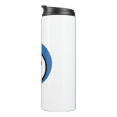 Weiße Isotherm-Flasche Thermosbecher (Nach rechts gedreht)