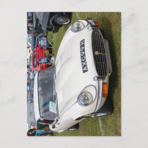 weiße Jaguar E-Type 2+2 der Serie 3 Postkarte