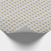 Weiße japanische Anemone-Muster Geschenkpapier (Ecke)