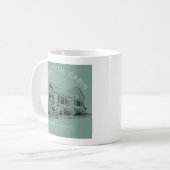 Weiße Kaffeetasse (Vorderseite Links)