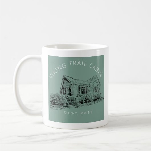 Weiße Kaffeetasse (Links)