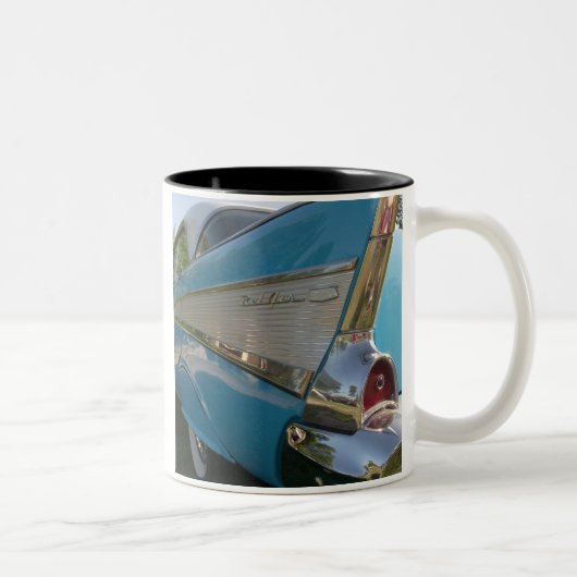 Weiße Kaffeetasse mit 57er Chevy (Rechts)