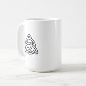 Weiße Kaffeetasse mit Heiliger Dreifaltigkeit (Vorderseite Links)