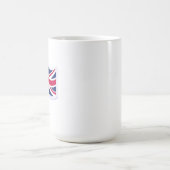 Weiße Kaffeetasse mit Union Jack (Mittel)