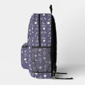 Weiße Kaktusmuster Bedruckter Rucksack (Rechts)