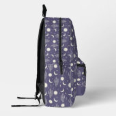Weiße Kaktusmuster Bedruckter Rucksack (Links)
