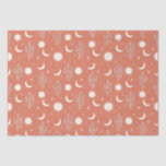 Weiße Kaktusmuster Seidenpapier<br><div class="desc">niedliches Cactus muster eye catchy design und Sie können es anpassen,  wenn Sie gewollt haben.</div>