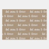 Weiße Kalligraphie Schreib deinen eigenen Urlaub G Geschenkpapier Set (Vorderseite 3)