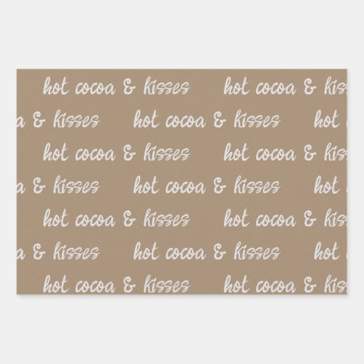 Weiße Kalligraphie Schreib deinen eigenen Urlaub G Geschenkpapier Set (Vorderseite 3)