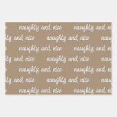 Weiße Kalligraphie Schreib deinen eigenen Urlaub G Geschenkpapier Set (Vorderseite 2)