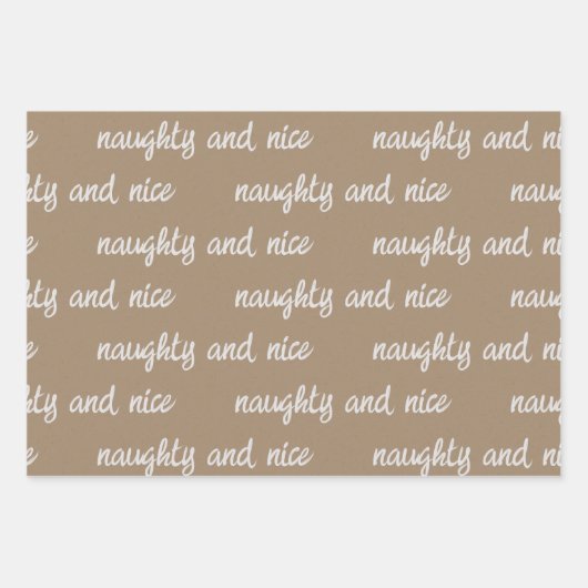 Weiße Kalligraphie Schreib deinen eigenen Urlaub G Geschenkpapier Set (Vorderseite 2)