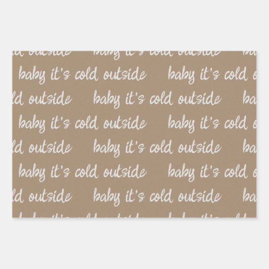 Weiße Kalligraphie Schreib deinen eigenen Urlaub G Geschenkpapier Set (Vorderseite)