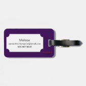 Weiße Kamelie, 1833 Gepäckanhänger (Rückseite horizontal)