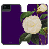 Weiße Kamelie, 1833 Incipio iPhone Geldbeutel-Hülle (Folio Geöffnet)